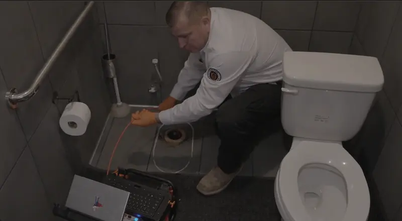 Iron Horse drain camera inspection equipment on a job